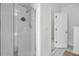 Features a glass-enclosed shower with modern fixtures, providing a sleek and comfortable space at 1652 Camfield Ln, Mount Pleasant, SC 29466