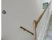 Carpeted staircase with wood railing and white risers leading to the upper level at 1652 Camfield Ln, Mount Pleasant, SC 29466