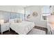 Cozy bedroom with stylish decor, natural light from two windows, and hardwood floors at 1714 Banning St, Mount Pleasant, SC 29466