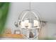 Close up of an elegant, spherical chandelier with a modern design, adding a touch of sophistication at 1714 Banning St, Mount Pleasant, SC 29466