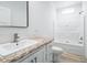 Clean, bright bathroom with shower, sink, and toilet, featuring a modern design at 183 Waverly Rd, Walterboro, SC 29488
