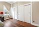 Bedroom with hardwood floors and large closets at 222 E Main St, Moncks Corner, SC 29461