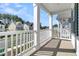 Outdoor balcony overlooking a well-maintained community with charming homes at 232 O'Malley Dr, Summerville, SC 29483