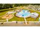 Wide aerial shot of a community showcasing its pool, clubhouse, playground and common areas at 254 Watersglen Dr, Summerville, SC 29486