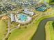 Aerial view of community pool and amenities, including tennis courts and walking paths at 332 Clearpath Dr, Summerville, SC 29486