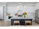 Contemporary kitchen featuring a center island, white cabinetry, and modern appliances at 332 Clearpath Dr, Summerville, SC 29486