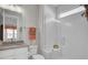 Bathroom featuring vanity, toilet and tiled walk-in shower at 376 Tupelo Lake Dr, Summerville, SC 29486