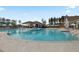Large community pool with ample seating and a covered cabana area for residents at 376 Tupelo Lake Dr, Summerville, SC 29486