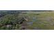 Stunning aerial view of the lush marshland and winding waterways surrounding the property at 8869 Marsh Aire Ln, Edisto Island, SC 29438