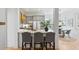 Open concept kitchen featuring an island with seating and stainless steel appliances at 1013 Barfield St, Charleston, SC 29492
