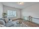 Bright living room with hardwood floors, modern furniture, and a large window at 106 Kirkland St, Goose Creek, SC 29445