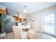 Eat-in kitchen area featuring a breakfast nook and access to the backyard at 106 Rachel St, Goose Creek, SC 29445