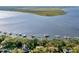 Waterfront property aerial view showcasing docks and beautiful water views at 119 Riverland Dr, Charleston, SC 29412