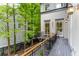 Outdoor balcony showing nearby trees and neighboring home at 121 Jakes Ln, Mount Pleasant, SC 29464