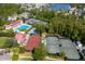 Aerial view of the Ion Club featuring community pools, tennis courts, and manicured landscaping at 121 Jakes Ln, Mount Pleasant, SC 29464
