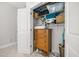 Walk in closet with built-in shelves and a dresser at 121 Warbler Way, Summerville, SC 29483