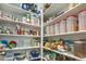 Walk-in pantry features abundant shelving for organized storage solutions at 121 Warbler Way, Summerville, SC 29483