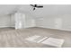 Bright, spacious bedroom features high ceilings, a ceiling fan and neutral carpeting at 1308 Lieben Rd, Mount Pleasant, SC 29466