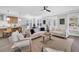 Open concept living room offers modern finishes and natural light at 1308 Lieben Rd, Mount Pleasant, SC 29466