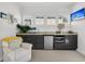 A charming bar area featuring a mini-fridge, microwave, and a stylish countertop at 164 River Green Pl, Charleston, SC 29492
