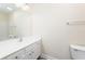 Well-lit bathroom featuring a large mirror, a white vanity, and shower-tub combination at 204 Tyner Trl, Summerville, SC 29486