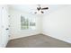 Nice carpeted bedroom features a ceiling fan and window overlooking a bright view at 204 Tyner Trl, Summerville, SC 29486