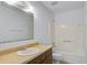 Standard bathroom with a vanity, a large mirror, and a shower-tub combination at 205 Weber Rd # B, Summerville, SC 29483