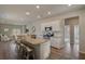 Modern kitchen with stainless steel appliances, granite countertops, and island with seating at 206 Pine Crest View Dr, Summerville, SC 29486