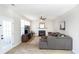 Relaxing living room with cozy furniture, a fireplace, and access to the outdoors at 215 Evesham Dr, Summerville, SC 29485