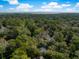 Aerial view of a property surrounded by lush trees with views of distant waterways at 2734 Old Forest Drive, Seabrook Island, SC 29455