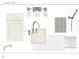 Bathroom finishes include white cabinets and countertop with silver hardware at 2982 Lodge Berry Ln, Johns Island, SC 29455
