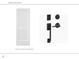 Image displays a white paneled door and matte black hardware set against a stark white backdrop at 2982 Lodge Berry Ln, Johns Island, SC 29455