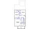 Second-floor plan with two bedrooms, bathrooms, and a staircase at 306 O'Malley Dr, Summerville, SC 29483