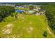 Breathtaking aerial view of the community, highlighting the pool, lake, and sprawling green space at 407 Squire Pope Rd, Summerville, SC 29486