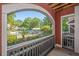 Patio overlooking sparkling community pool and lush landscaping provides ideal outdoor living at 600 Bucksley Ln # 106, Charleston, SC 29492