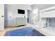 Bedroom featuring a built-in bunkbed, dresser, and blue accent rug at 74 Sandbar Ln, Folly Beach, SC 29439