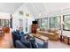 Bright living room with vaulted ceilings and comfortable seating at 807 Treeloft Trce, Seabrook Island, SC 29455