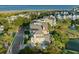 Stunning aerial view with beach access and ocean point near a pond at 10 Ocean Point Dr, Isle of Palms, SC 29451