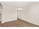 Spacious room with hardwood floors and chandelier at 105 Pen Shell St, Summerville, SC 29485