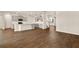 Open concept featuring a kitchen with a center island with gray cabinets at 105 Pen Shell St, Summerville, SC 29485