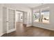 A home office with French doors and a view of the neighborhood at 105 Pen Shell St, Summerville, SC 29485