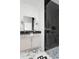 Modern bathroom featuring a vanity with a marble floor and tiled glass shower at 1119 Simmons St, Mount Pleasant, SC 29464