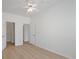 Bedroom with ceiling fan and light wood floors at 130 River Landing Dr # 5108, Charleston, SC 29492