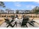 A fire pit and Adirondack chairs are the centerpiece of this outdoor seating area at 151 Brailsford St, Charleston, SC 29492