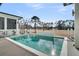 A private backyard pool with views of the lawn and trees at 151 Brailsford St, Charleston, SC 29492