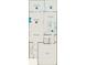 Detailed first-floor floor plan highlighting the kitchen, living, and garage layout at 1724 Grovehurst Dr, Charleston, SC 29414