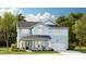 Charming two-story home with light blue siding, a covered porch, and a well-manicured front lawn at 207 Denham St, Summerville, SC 29486