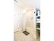 Modern bathroom featuring a shower, subway tiles, and built in shelving at 22 1/2 Mary St # A B C, Charleston, SC 29403