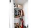 Well-organized closet with clothing racks and storage shelves at 22 1/2 Mary St # A B C, Charleston, SC 29403