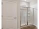 Modern bathroom showcasing a glass-enclosed shower stall at 287 Blue Haw Dr, Moncks Corner, SC 29461
